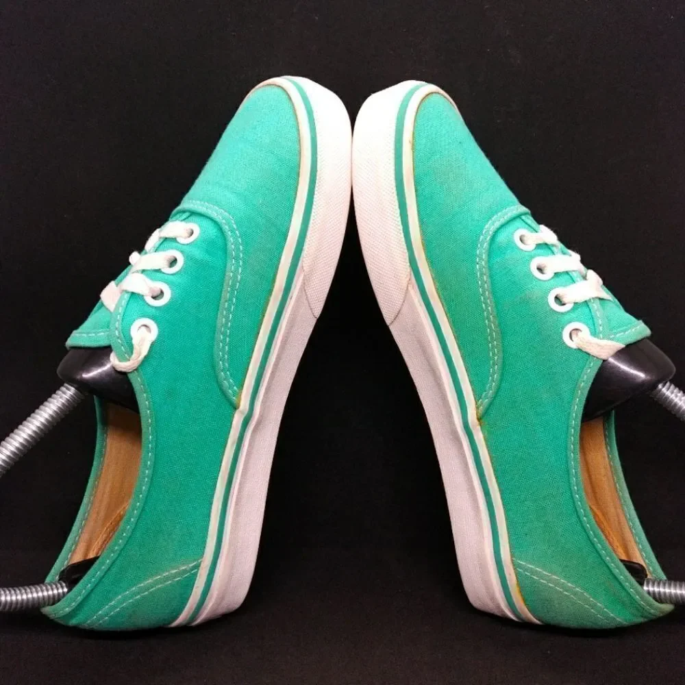 Vans Off The Wall‎ Skateboard Sneakers Women's Size 6.5 Blue Or Men's Size 5